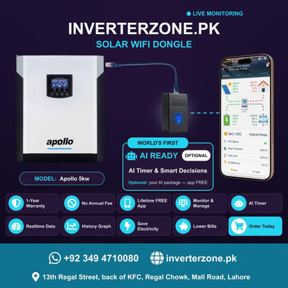 Apollo 5 Kw Solar WiFi Dongle - Real-Time Solar Monitoring