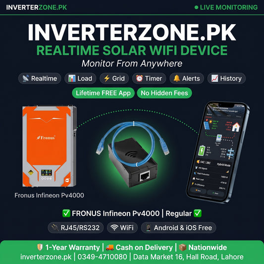 Fronus Infineon Pv4000 Solar WiFi Monitoring Dongle – Realtime monitoring via free Android & iOS app | inverterzone.pk