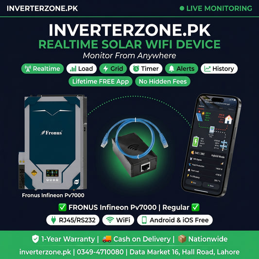 Fronus_Infineon_Pv7000  Solar WiFi Monitoring Dongle – Realtime monitoring via free Android & iOS app | inverterzone.pk