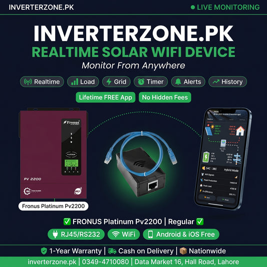 Fronus_Platinum_Pv2200  Solar WiFi Monitoring Dongle – Realtime monitoring via free Android & iOS app | inverterzone.pk
