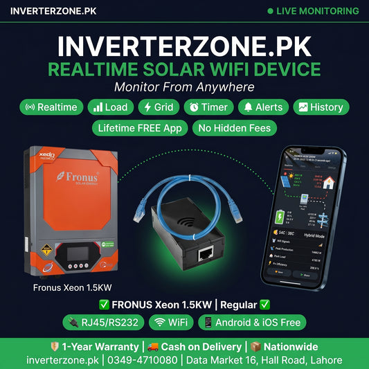 Fronus_Xeon_1.5KW  Solar WiFi Monitoring Dongle – Realtime monitoring via free Android & iOS app | inverterzone.pk