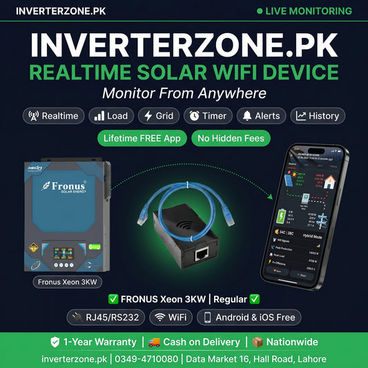 Fronus_Xeon_3KW  Solar WiFi Monitoring Dongle – Realtime monitoring via free Android & iOS app | inverterzone.pk