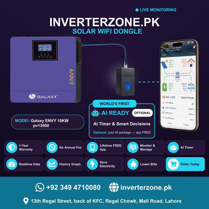 Galaxy ENVY 10KW pv13500 Solar WiFi Dongle - Real-Time Solar Monitoring