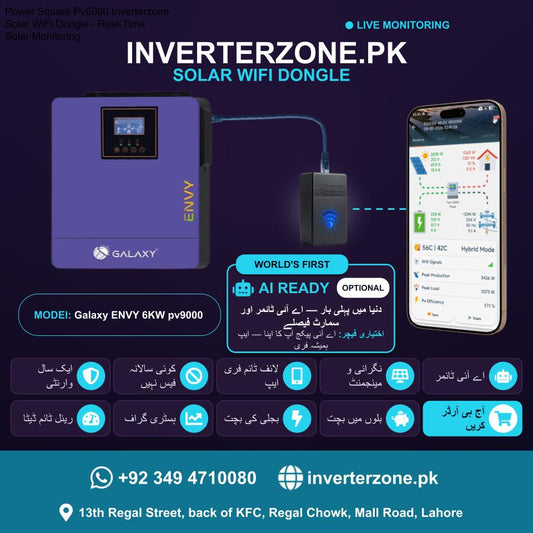 Galaxy ENVY 6KW pv9000 Solar WiFi Dongle - Real-Time Solar Monitoring