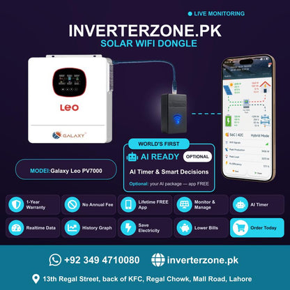 Galaxy Leo PV7000 Solar WiFi Dongle - Real-Time Solar Monitoring