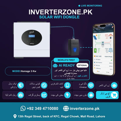 Inverterzone Homage 3 Kw Special Model Solar WiFi Dongle