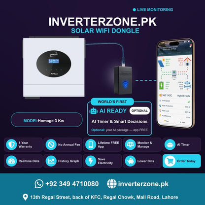 Inverterzone Homage 3 Kw Special Model Solar WiFi Dongle
