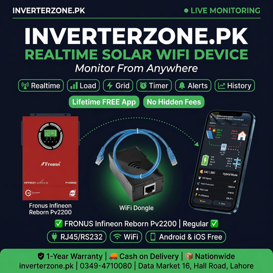 Fronus Infineon_reborn_Pv2200  Solar WiFi Monitoring Dongle – Realtime monitoring via free Android & iOS app | inverterzone.pk
