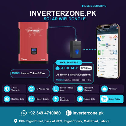 Inverex Yukon 3.2 KW Solar WiFi Dongle - Real-Time Solar Monitoring