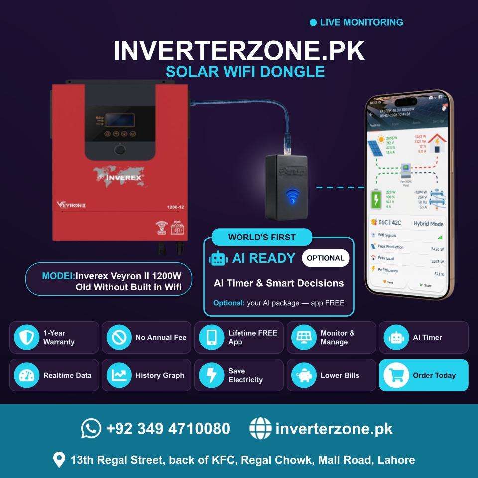 Inverex Veyron II 1200W Old Without Built in Wifi Solar WiFi Dongle - Real-Time Solar Monitoring
