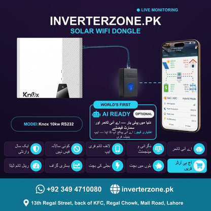 Knox 10 KW RS232 Solar WiFi Dongle - Real-Time Solar Monitoring