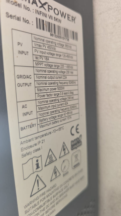 Maxpower Infini VII 5KW Solar WiFi Dongle - Real-Time Solar Monitoring