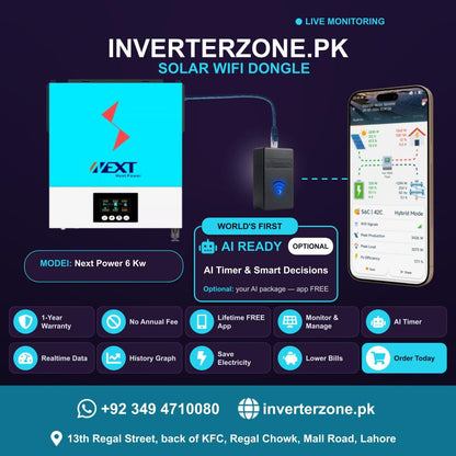 Next Power 6 Kw Solar WiFi Dongle - Real-Time Solar Monitoring
