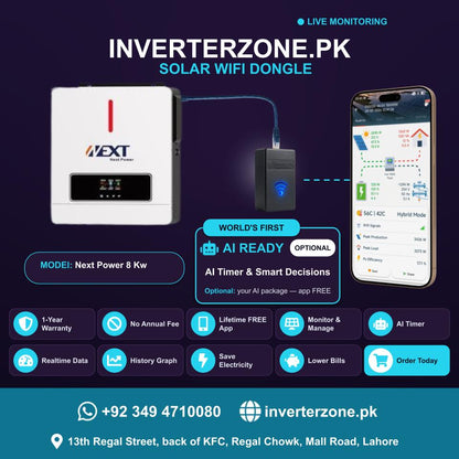 Next Power 8 Kw Solar WiFi Dongle - Real-Time Solar Monitoring