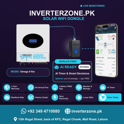 Omega 6kw Solar WiFi Dongle - Real-Time Solar Monitoring