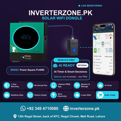 Power Square Pv4000 Solar WiFi Dongle - Real-Time Solar Monitoring
