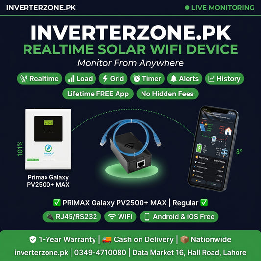 Primax_GALAXY_PV2500_MAX  Solar WiFi Monitoring Dongle – Realtime monitoring via free Android & iOS app | inverterzone.pk