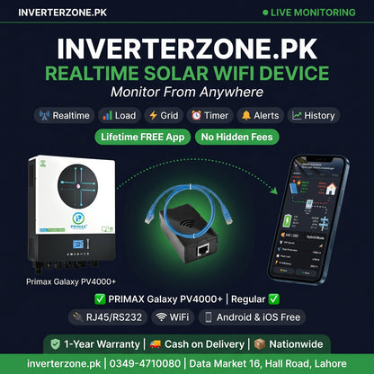 Primax_GALAXY_PV4000 Solar WiFi Monitoring Dongle – Realtime monitoring via free Android & iOS app | inverterzone.pk