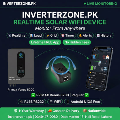 InverterZone.PK solar WiFi device with smartphone app 