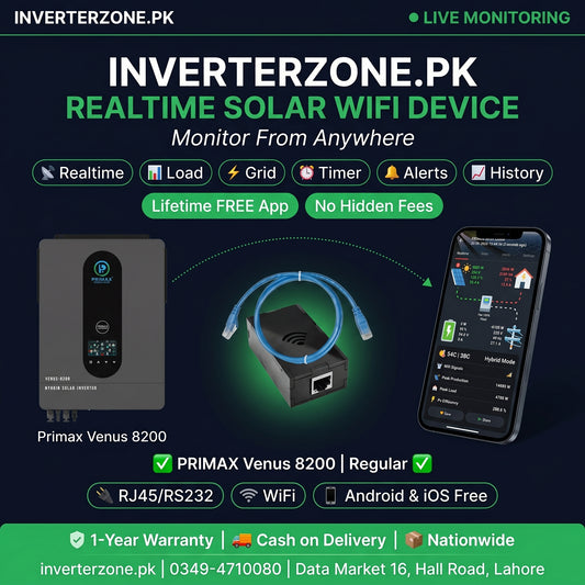 InverterZone.PK solar WiFi device with smartphone app 
