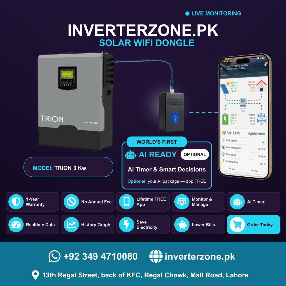TRION 3 Kw Solar WiFi Dongle - Real-Time Solar Monitoring