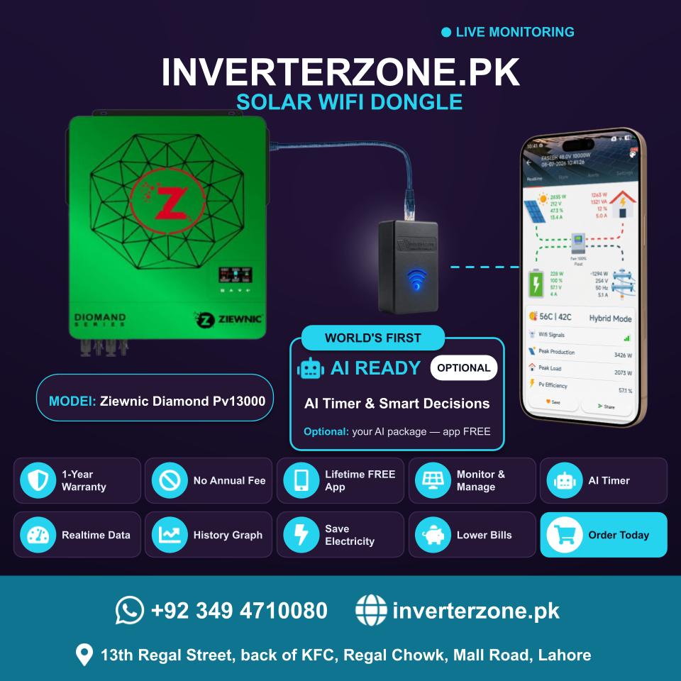 Ziewnic Diamond Pv13000 Solar WiFi Dongle - Real-Time Solar Monitoring